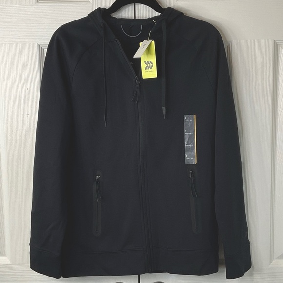 All In Motion - Men's Cotton Fleece Full Zip Hooded
Sweatshirt Size S - Picture 1 of 11